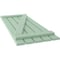Ekena Millwork Americraft 5-Board (2 Batten) Wood Spaced Board-n-Batten Shutters w/ Z-Bar, ARW102SB519X77SGH, PR ARW102SB519X77SGH - alternate 3